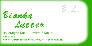 bianka lutter business card